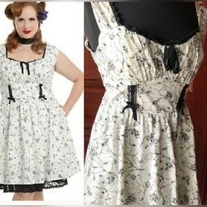 Hot Topic Spider Floral Print Dress